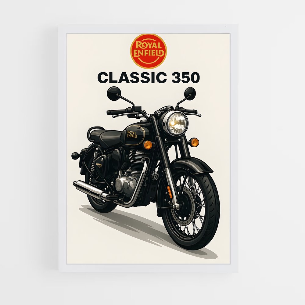 Poster Black Rebel – affiche Royal Enfield (vue 3)